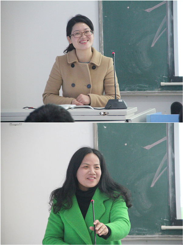 罗娜老师着重强调了新闻的内容问题,匡琳老师主要讲述了新闻的结构